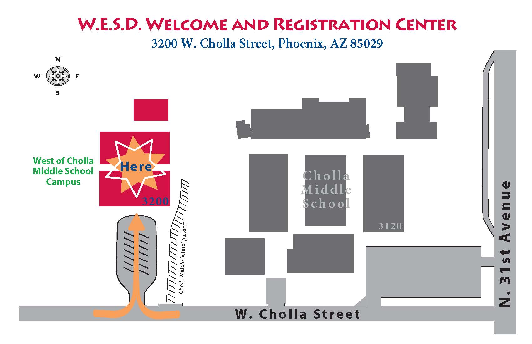 WESD Registration Center Map WESD Registration Center Map